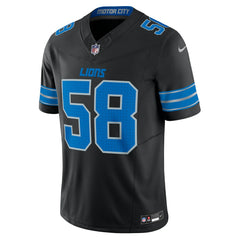 Penei Sewell Detroit Lions Vapor F.U.S.E. Alternate Limited Jersey - Black Jerseys