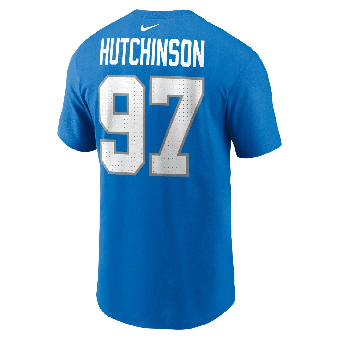 Aidan Hutchinson Detroit Lions Name & Number T-Shirt - Blue T-shirts