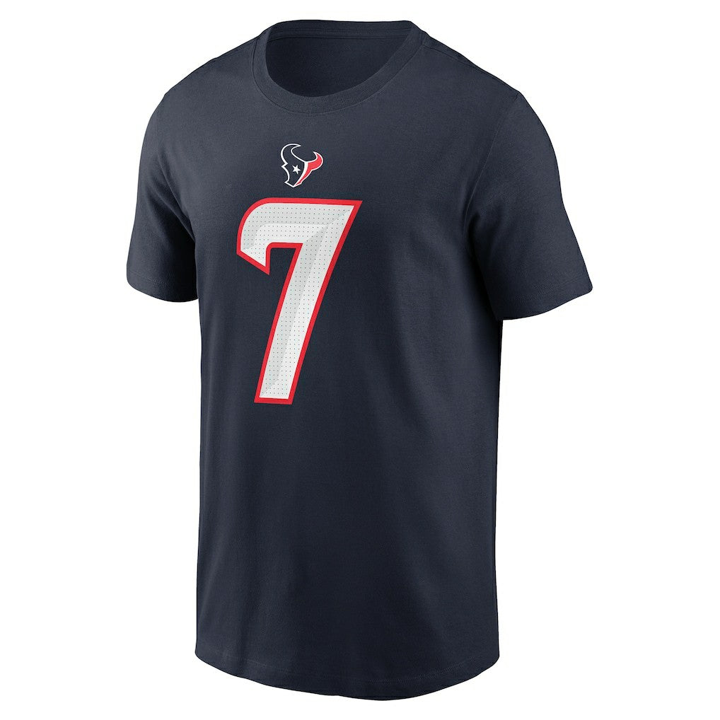 C.J. Stroud Houston Texans Player Name & Number T-Shirt - Navy T-shirts