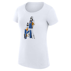 New York Knicks G-III 4Her by Carl Banks Women's Super-Slim Fit Lightweight Basketball Girls T-Shirt White outlet