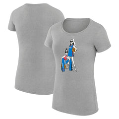 Oklahoma City Thunder G-III 4Her by Carl Banks Women's Super-Slim Fit Lightweight Basketball Girls T-Shirt Heather Gray