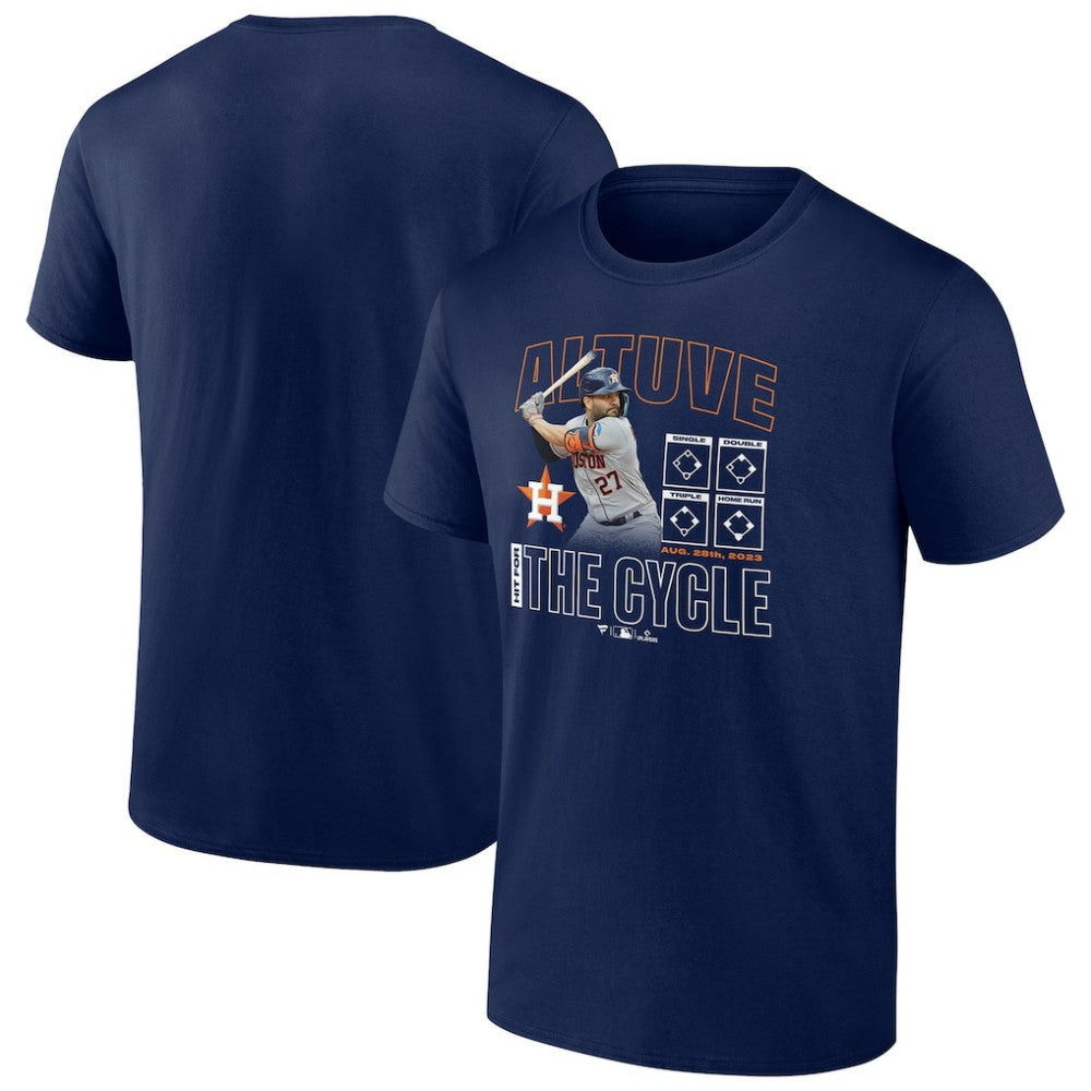 Jose Altuve Houston Astros Cycle T-Shirt - Navy T-shirts
