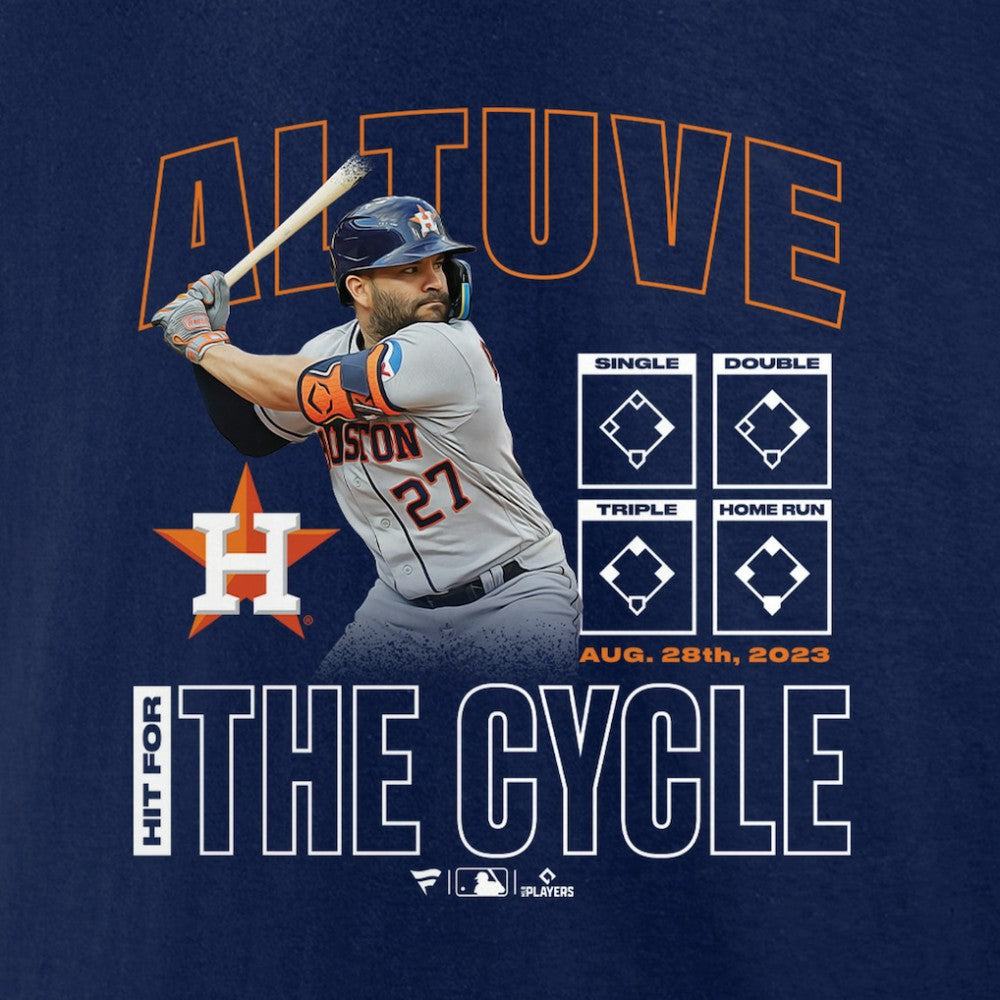 Jose Altuve Houston Astros Cycle T-Shirt - Navy T-shirts