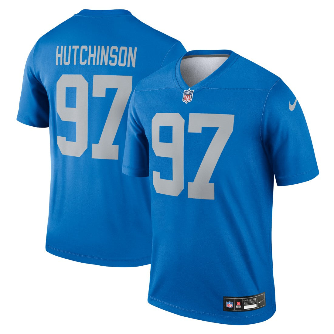 Aidan Hutchinson Detroit Lions Legend Player Performance Top - Blue Tops