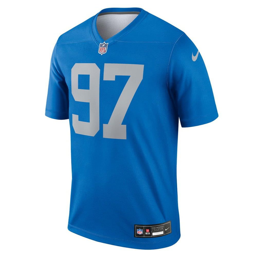 Aidan Hutchinson Detroit Lions Legend Player Performance Top - Blue Tops