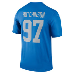 Aidan Hutchinson Detroit Lions Legend Player Performance Top - Blue Tops