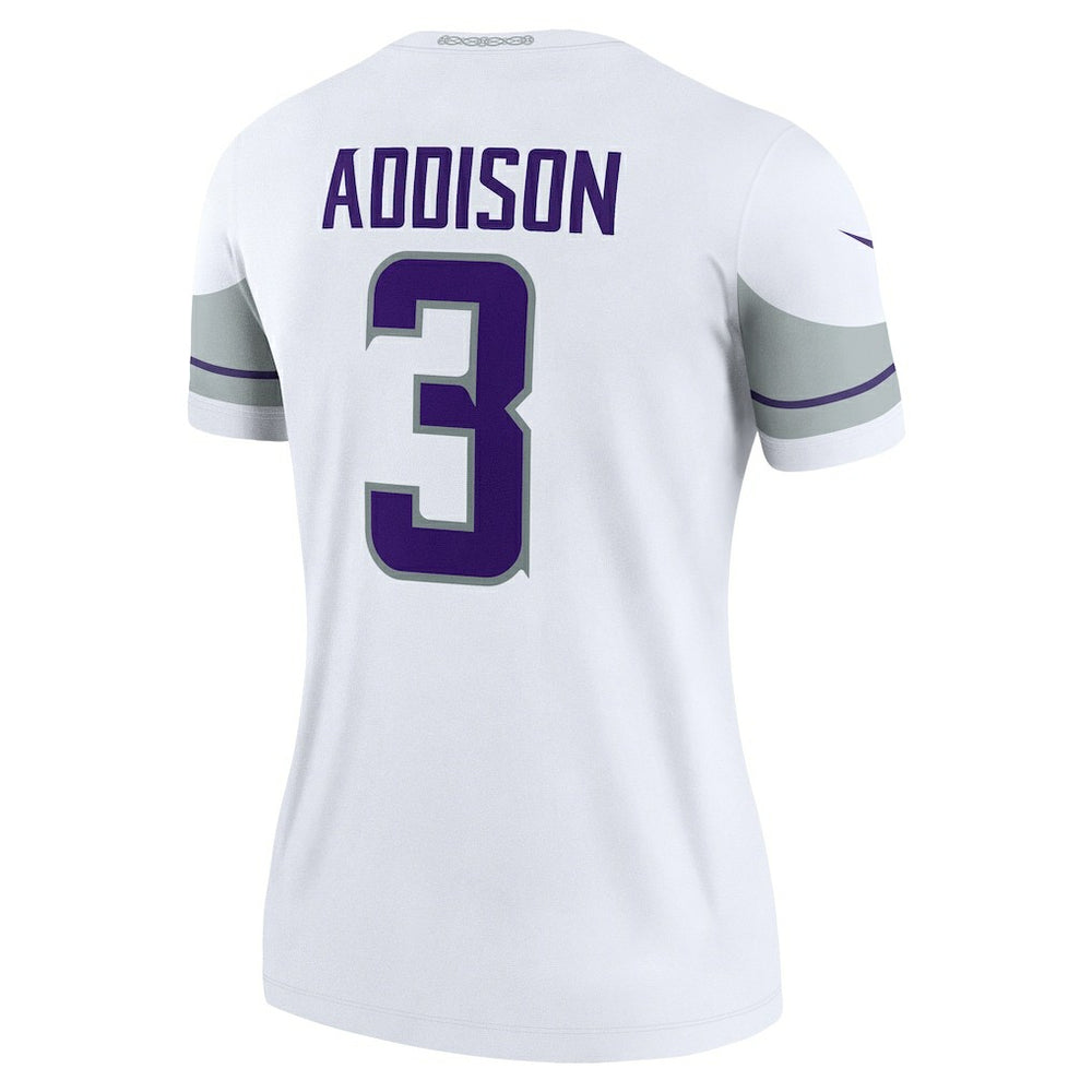 Jordan Addison Minnesota Vikings Women's Alternate Legend Player Performance Top - White Tops