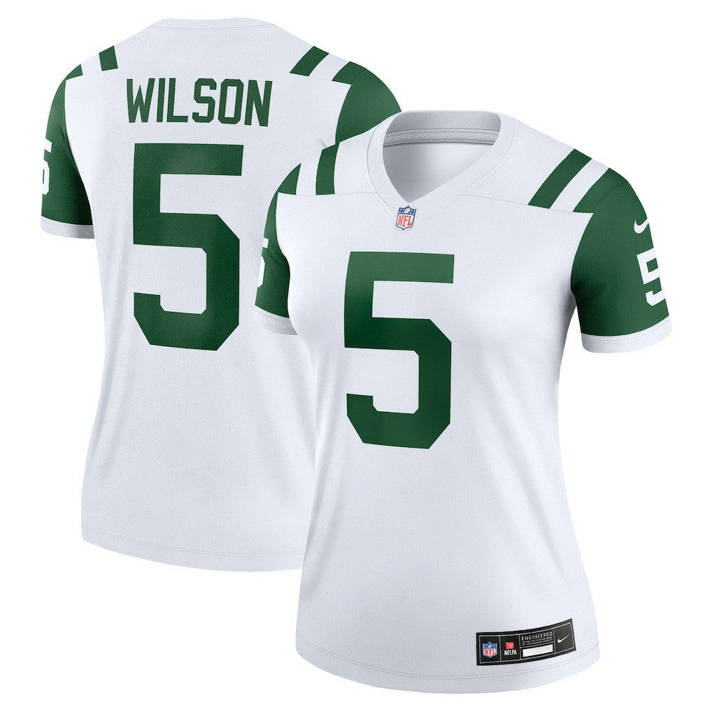Garrett Wilson New York Jets Women's Alternate Legend Player Performance Top - Classic Alternate White Tops