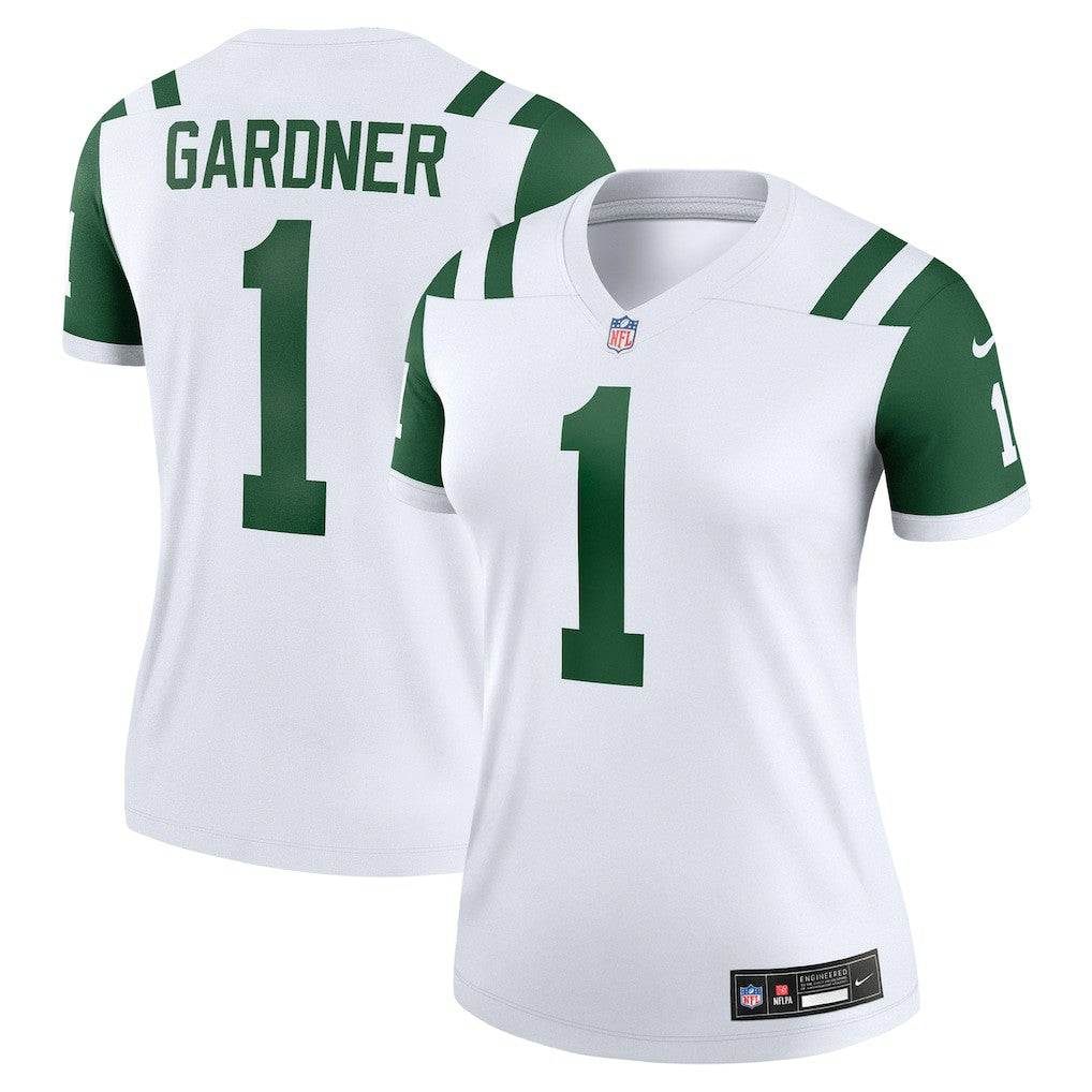Ahmad Sauce Gardner New York Jets Women's Alternate Legend Player Performance Top - Classic Alternate White Tops