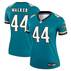 Travon Walker Jacksonville Jaguars Women's Alternate Legend Player Performance Top - Prowler Throwback Teal Tops
