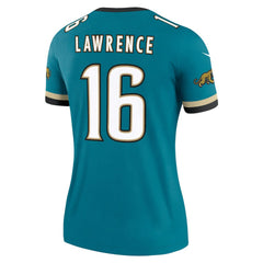 Trevor Lawrence Jacksonville Jaguars Women's Alternate Legend Player Performance Top - Prowler Throwback Teal Tops