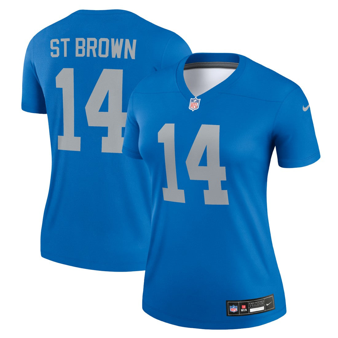 Amon-Ra St. Brown Detroit Lions Women's Alternate Legend Player Performance Top - Blue Tops