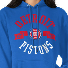 Detroit Pistons G-III 4Her by Carl Banks Women's City Pullover Hoodie Blue