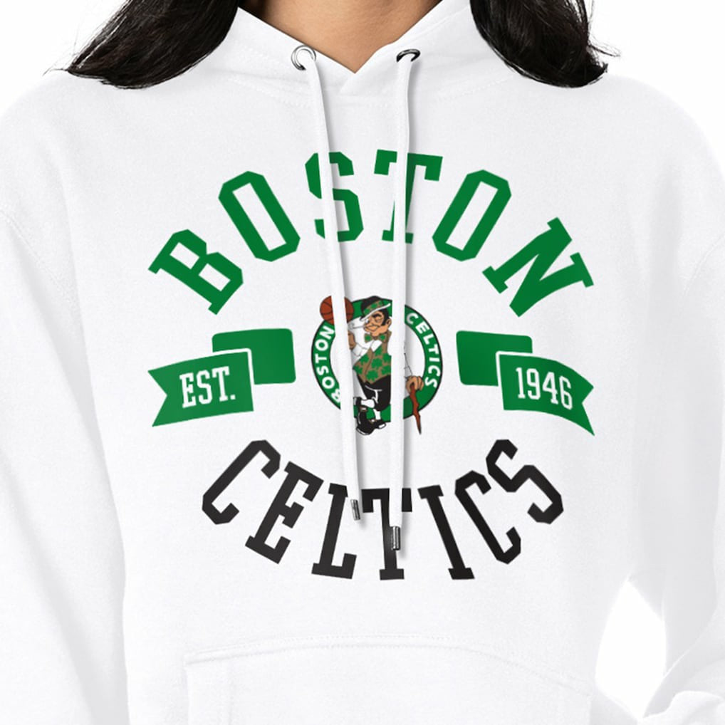 Boston Celtics G-III 4Her by Carl Banks Women's City Pullover Hoodie White