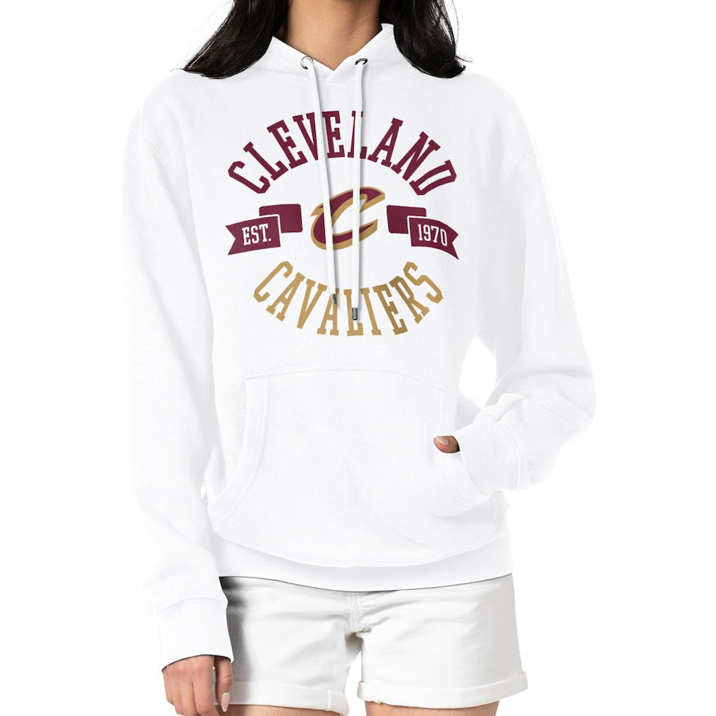 Cleveland Cavaliers G-III 4Her by Carl Banks Women's City Pullover Hoodie White