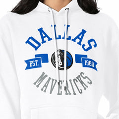 Dallas Mavericks G-III 4Her by Carl Banks Women's City Pullover Hoodie White