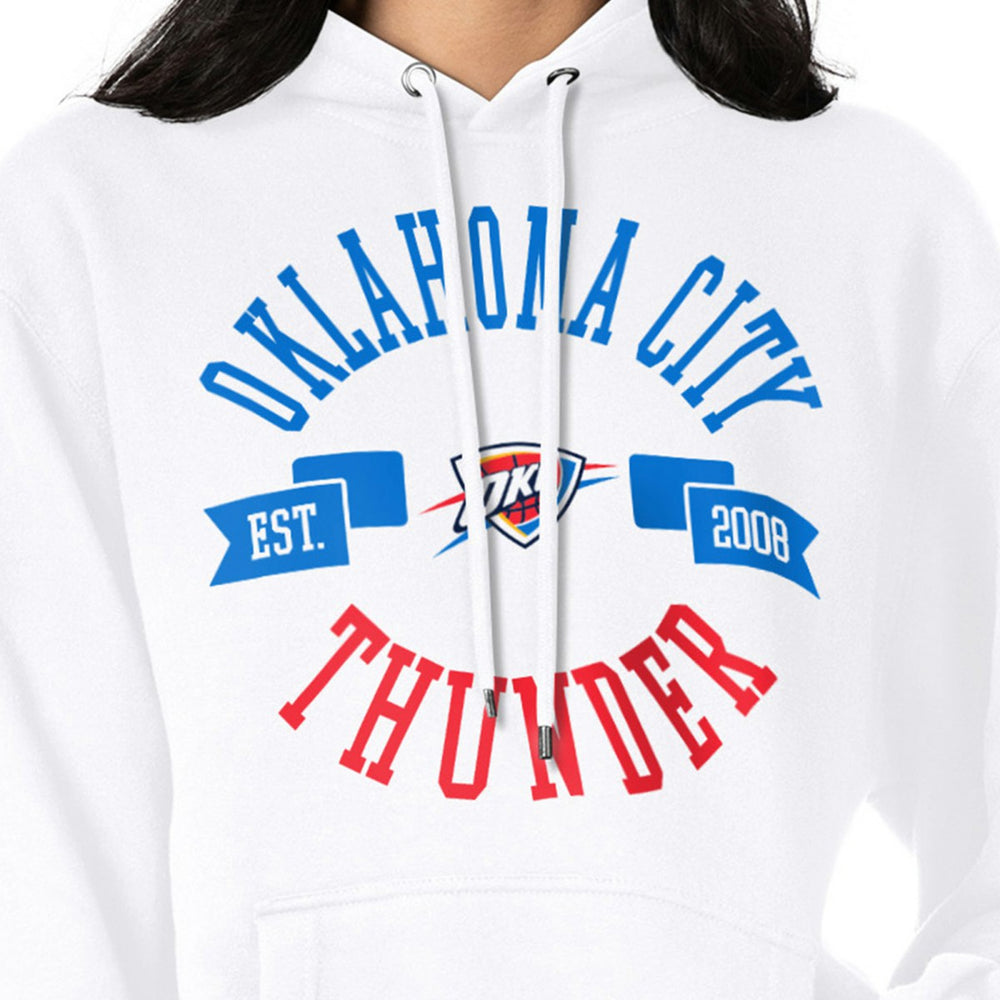 Oklahoma City Thunder G-III 4Her by Carl Banks Women's City Pullover Hoodie White
