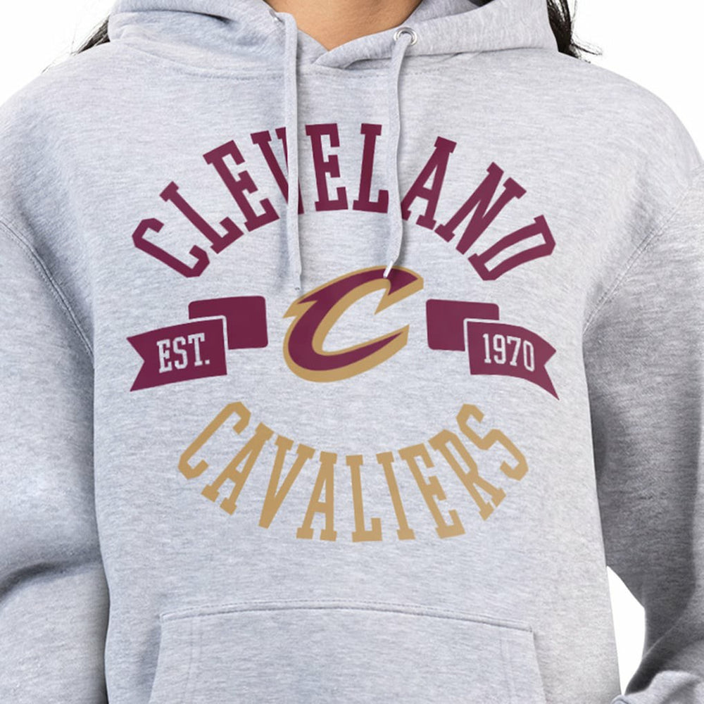 Cleveland Cavaliers G-III 4Her by Carl Banks Women's City Pullover Hoodie Heather Gray