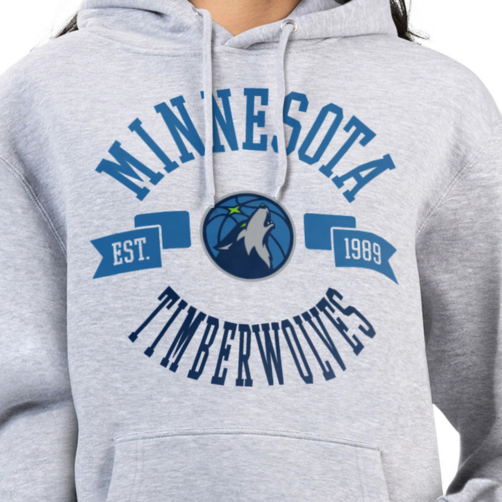 Minnesota Timberwolves G-III 4Her by Carl Banks Women's City Pullover Hoodie Heather Gray outlet
