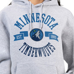Minnesota Timberwolves G-III 4Her by Carl Banks Women's City Pullover Hoodie Heather Gray outlet