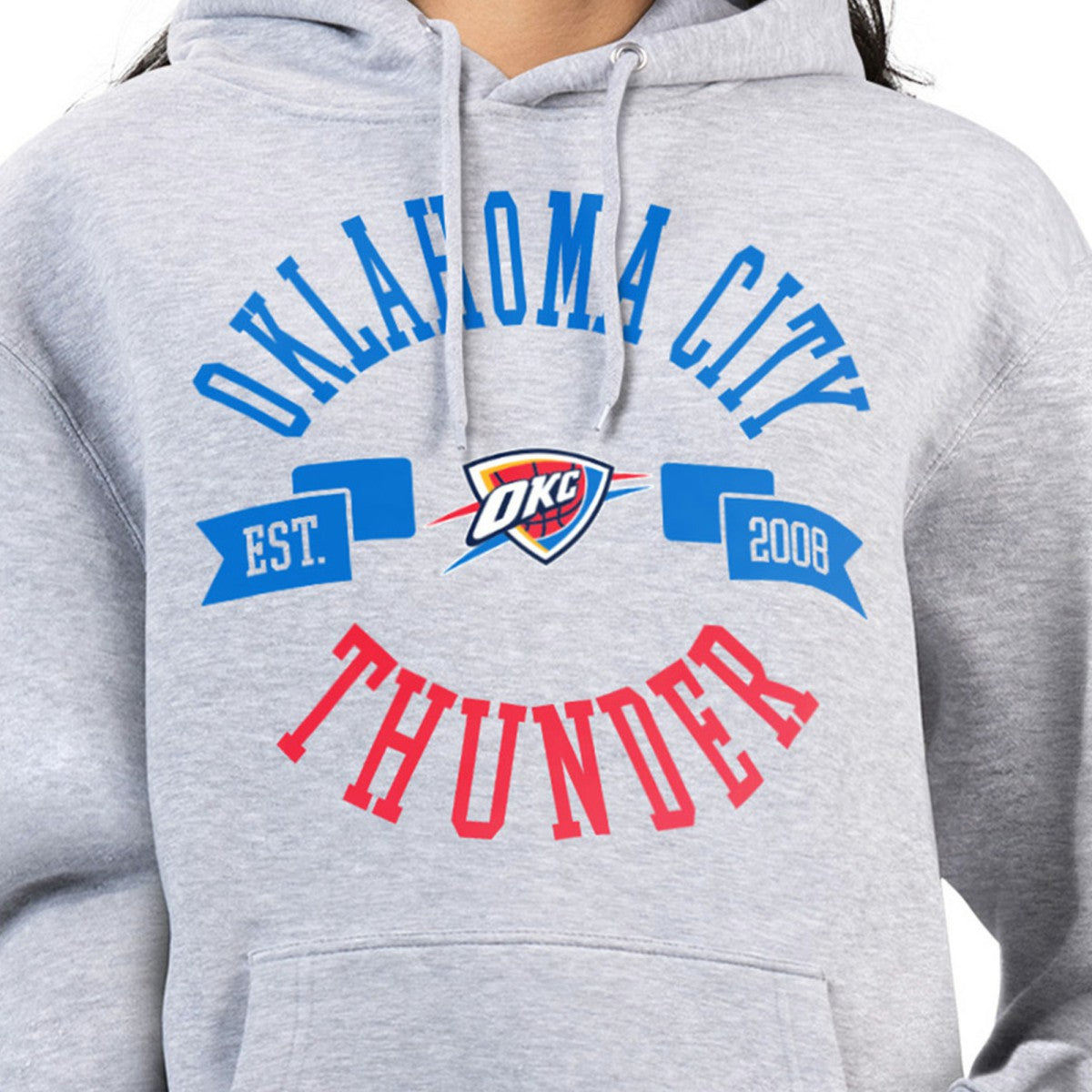 Oklahoma City Thunder G-III 4Her by Carl Banks Women's City Pullover Hoodie Heather Gray outlet