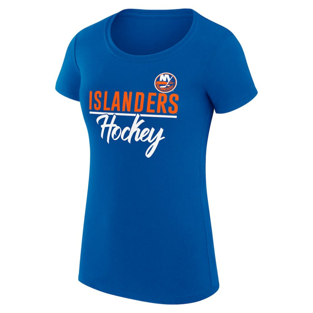 New York Islanders G-III 4Her by Carl Banks Women's Super-Slim Fit Lightweight Team Sport T-Shirt - Royal | US 200602495
