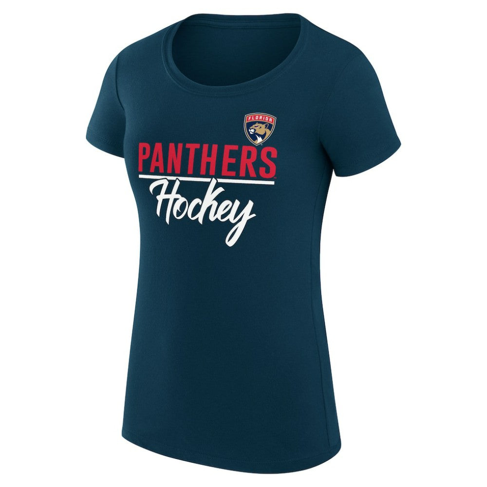 Florida Panthers G-III 4Her by Carl Banks Women's Super-Slim Fit Lightweight Team Sport T-Shirt - Navy | US 200602511