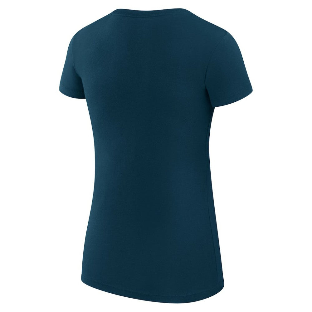 Vancouver Canucks G-III 4Her by Carl Banks Women's Super-Slim Fit Lightweight Team Sport T-Shirt - Navy | US 200602517
