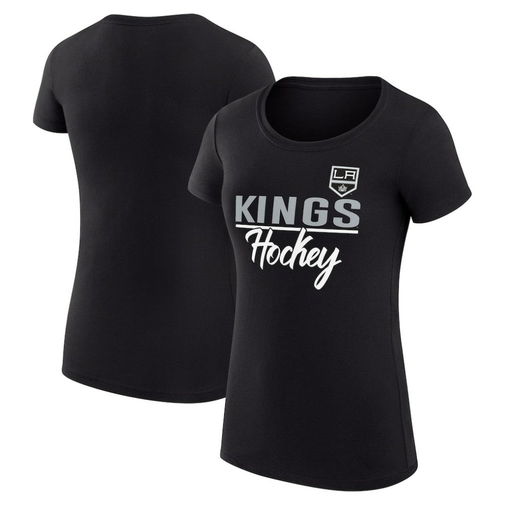 Los Angeles Kings G-III 4Her by Carl Banks Women's Super-Slim Fit Lightweight Team Sport T-Shirt - Black | US 200602527