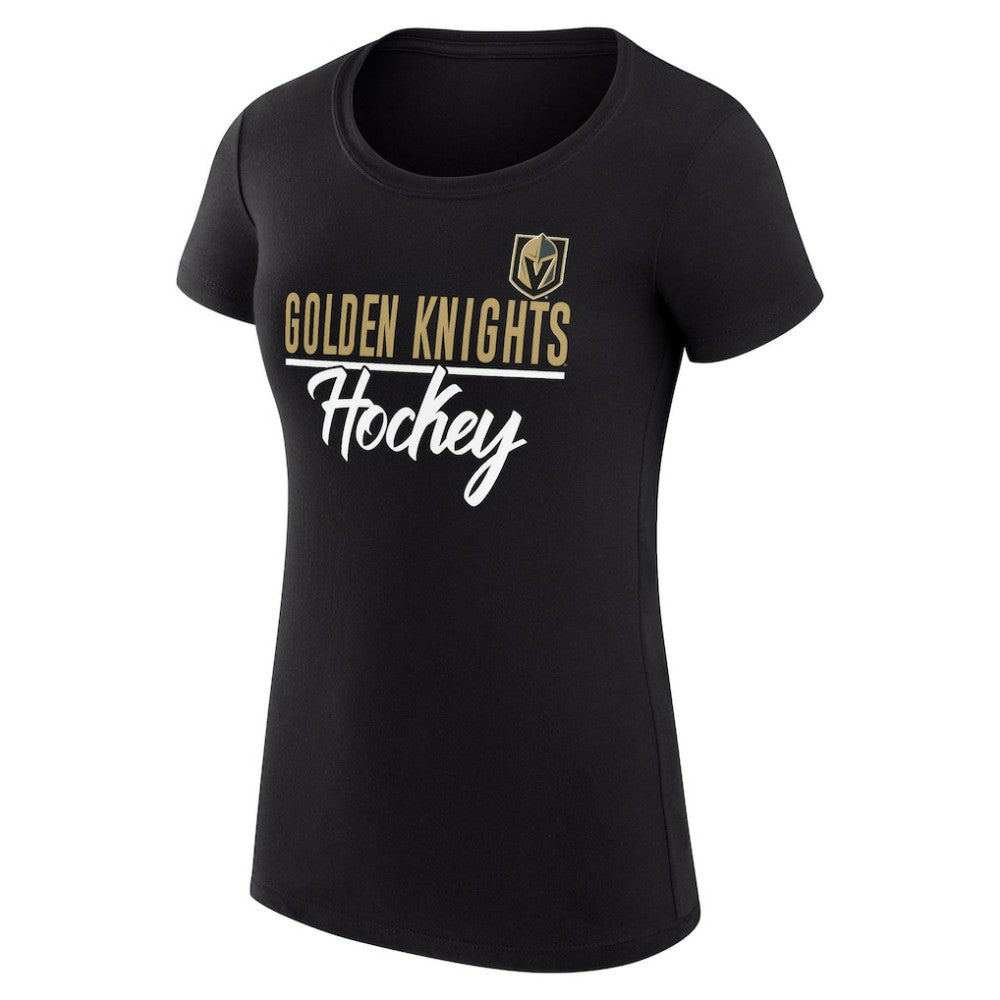 Vegas Golden Knights G-III 4Her by Carl Banks Women's Super-Slim Fit Lightweight Team Sport T-Shirt - Black | US 200602536