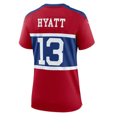 Jalin Hyatt New York Giants Women's Alternate Player Game Jersey - Century Red Jerseys
