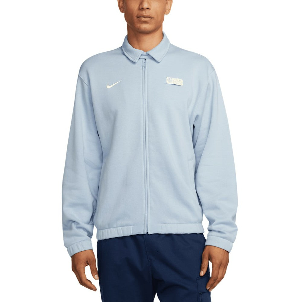 USMNT Club Fleece Harrington Full-Zip Jacket Light Blue - Nike for sale