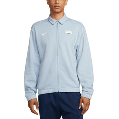USMNT Club Fleece Harrington Full-Zip Jacket Light Blue - Nike for sale