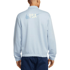 USMNT Club Fleece Harrington Full-Zip Jacket Light Blue - Nike for sale