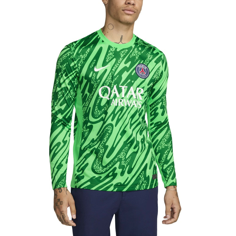 Paris Saint-Germain 2024/25 Goalkeeper Replica Stadium Long Sleeve Jersey Green - Nike outlet