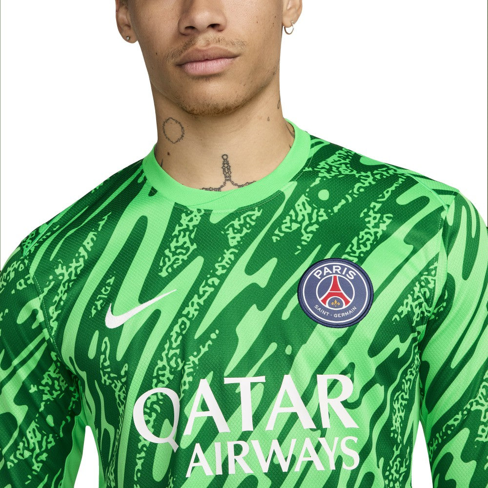 Paris Saint-Germain 2024/25 Goalkeeper Replica Stadium Long Sleeve Jersey Green - Nike outlet