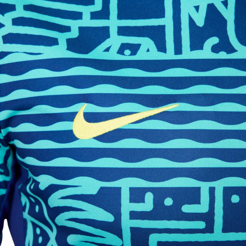 Brazil National Team 2024 Academy Pro Pre-Match Top Blue - Nike for sale