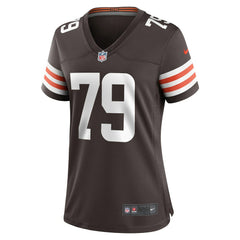Dawand Jones Cleveland Browns Women's Team Game Jersey - Brown Jerseys