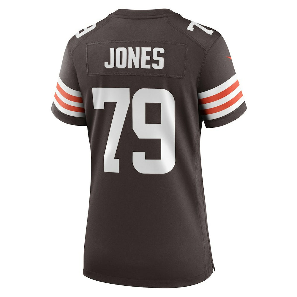 Dawand Jones Cleveland Browns Women's Team Game Jersey - Brown Jerseys