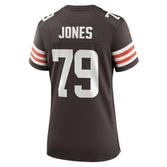 Dawand Jones Cleveland Browns Women's Team Game Jersey - Brown Jerseys