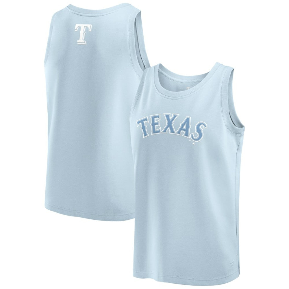 Texas Rangers Fanatics Elements Tank Top - Light Blue Tanks