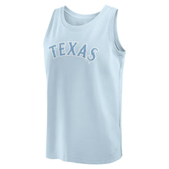Texas Rangers Fanatics Elements Tank Top - Light Blue Tanks