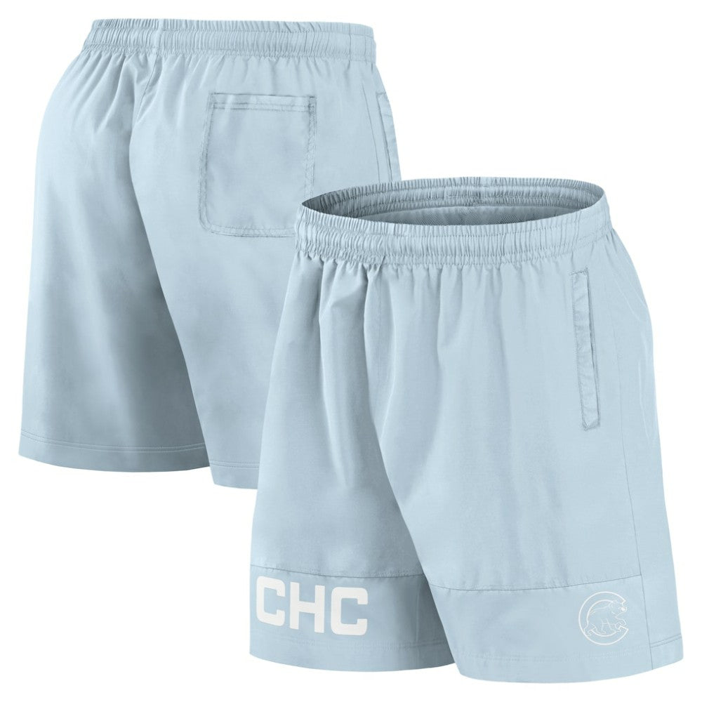 Chicago Cubs Fanatics Elements Swim Shorts - Light Blue Shorts