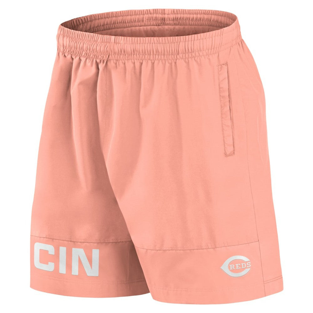 Cincinnati Reds Fanatics Elements Swim Shorts - Coral Shorts