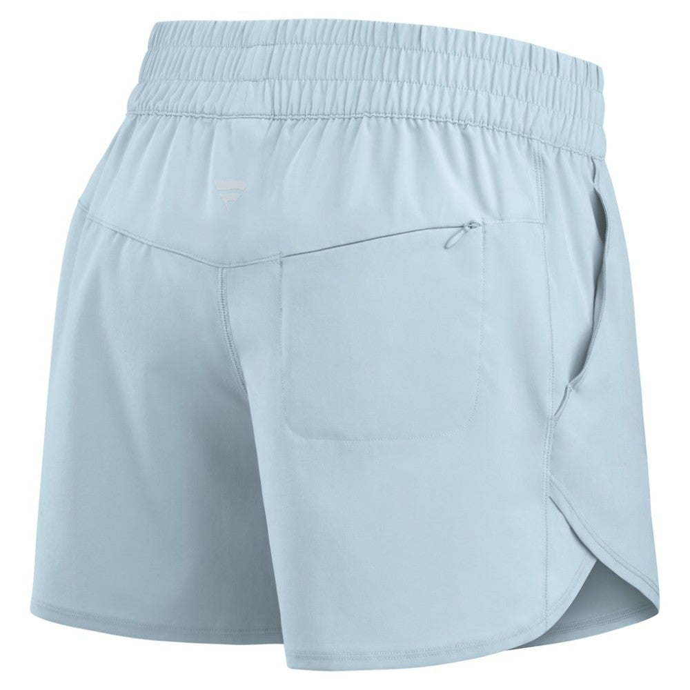 Atlanta Braves Fanatics Women's Studio Woven Vibe Shorts - Light Blue Shorts