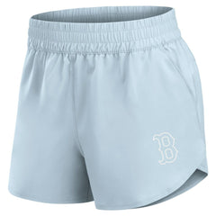 Boston Red Sox Fanatics Women's Studio Woven Vibe Shorts - Light Blue Shorts
