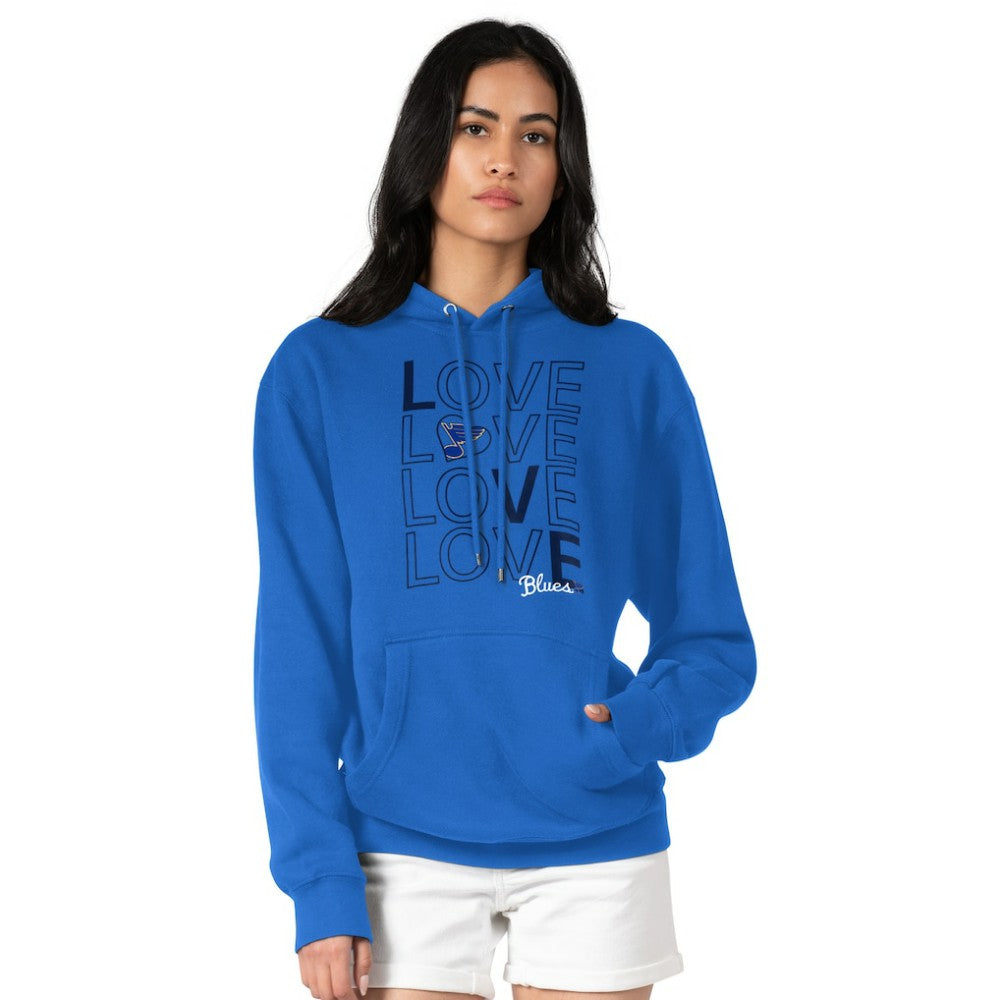 St. Louis Blues G-III 4Her by Carl Banks Women's Hockey Love Fleece Pullover Hoodie - Blue | US 200607198