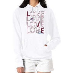 Colorado Avalanche G-III 4Her by Carl Banks Women's Hockey Love Fleece Pullover Hoodie - White | US 200607264