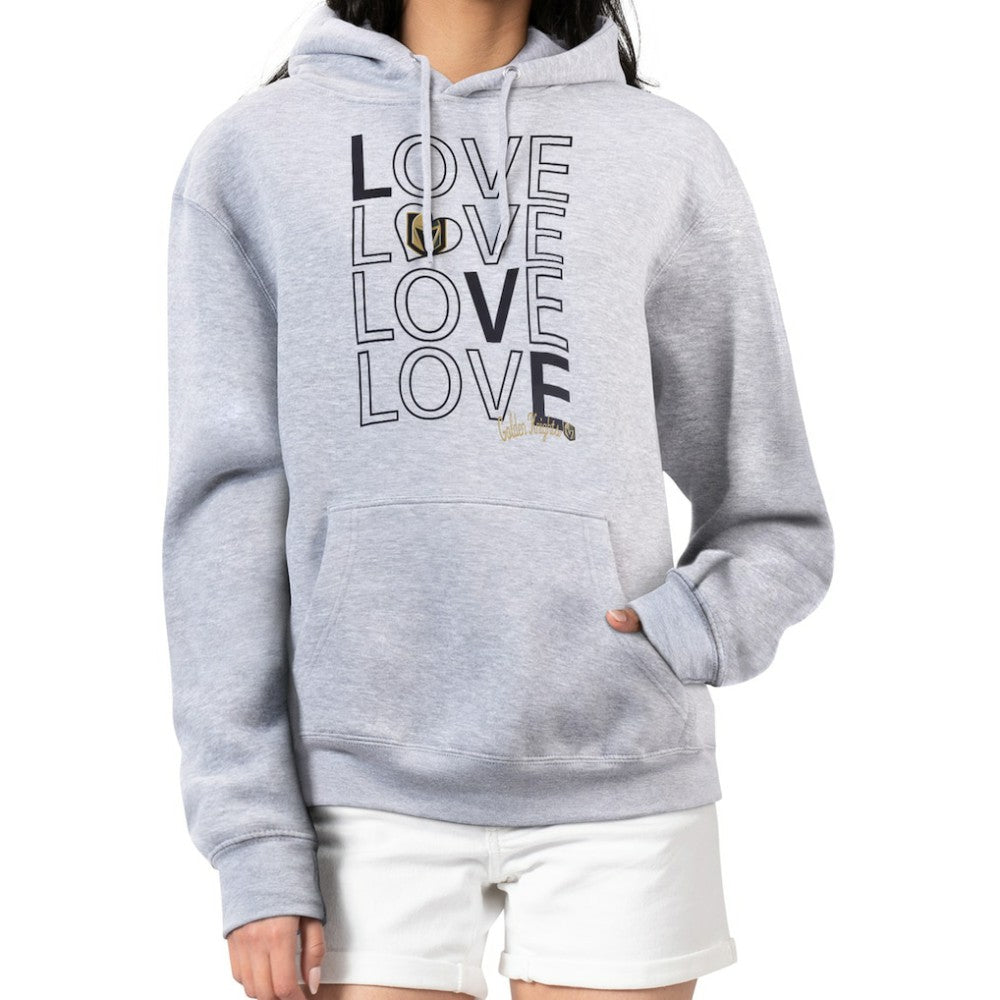 Vegas Golden Knights G-III 4Her by Carl Banks Women's Hockey Love Fleece Pullover Hoodie - Gray | US 200607276