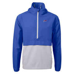 Buffalo Bills Cutter & Buck Charter Eco Recycled Anorak Half-Zip Jacket - Blue Jackets